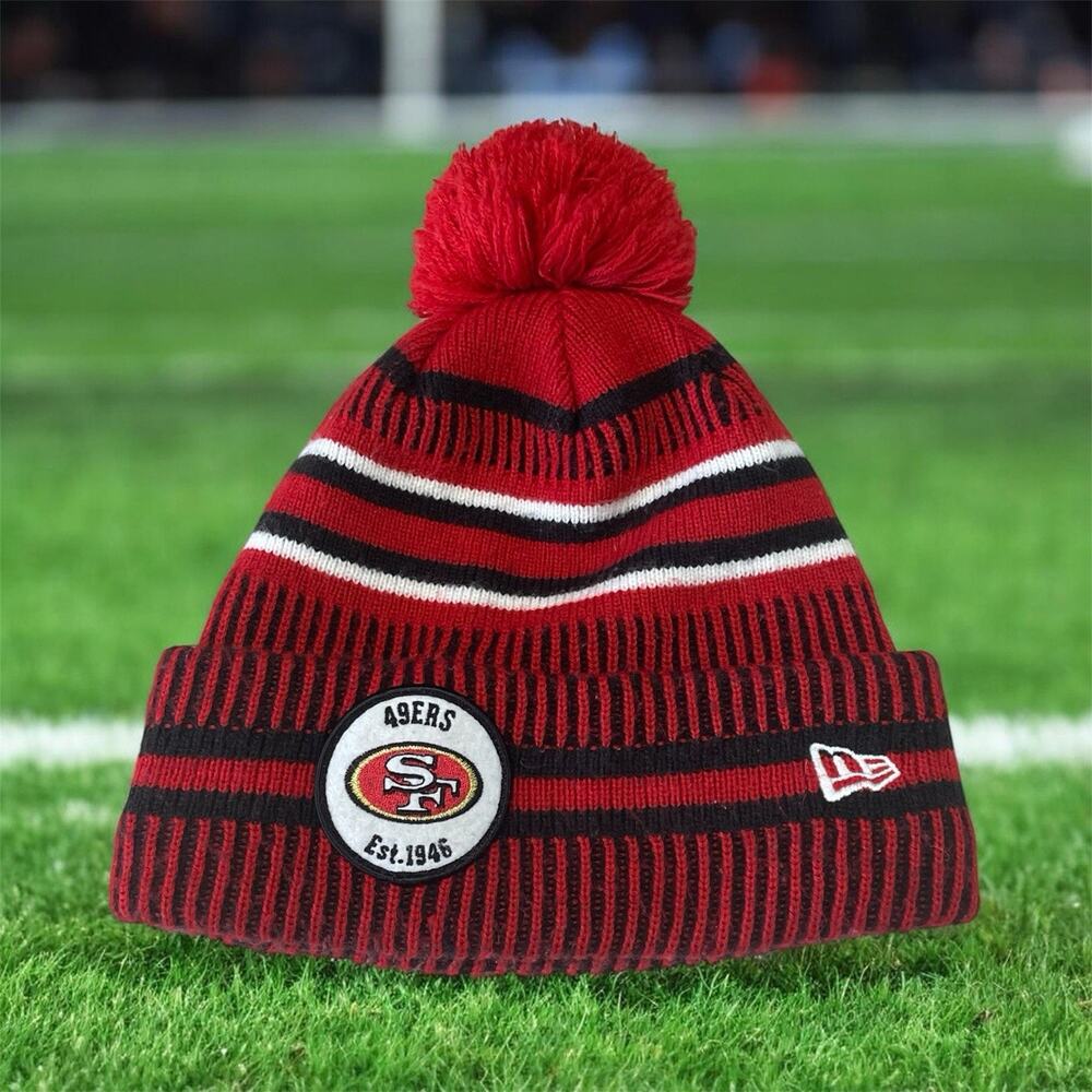 New Era San Francisco 49ers Beanie Cap Unisex Adult One Size -NFL Football